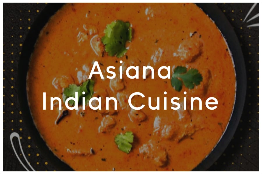 <span>Asiana Indian Cuisine<br><br>801 E William Cannon Dr #205<br>Austin, TX 78745<br><br>(512) 445-3435</span>