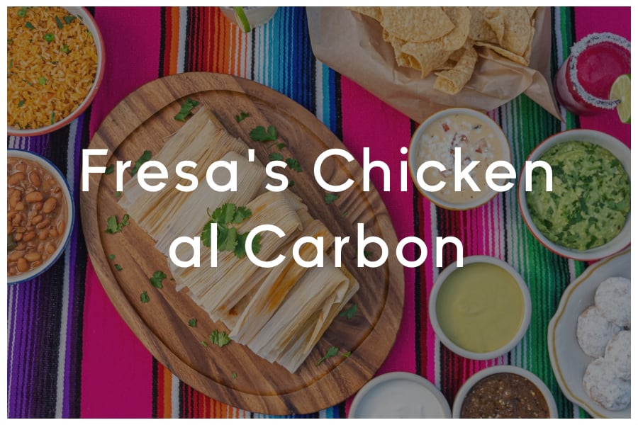 <span>Fresa's Chicken al Carbon<br><br>915 N Lamar Blvd<br>Austin, TX 78703<br><br>(512) 428-5077</span>