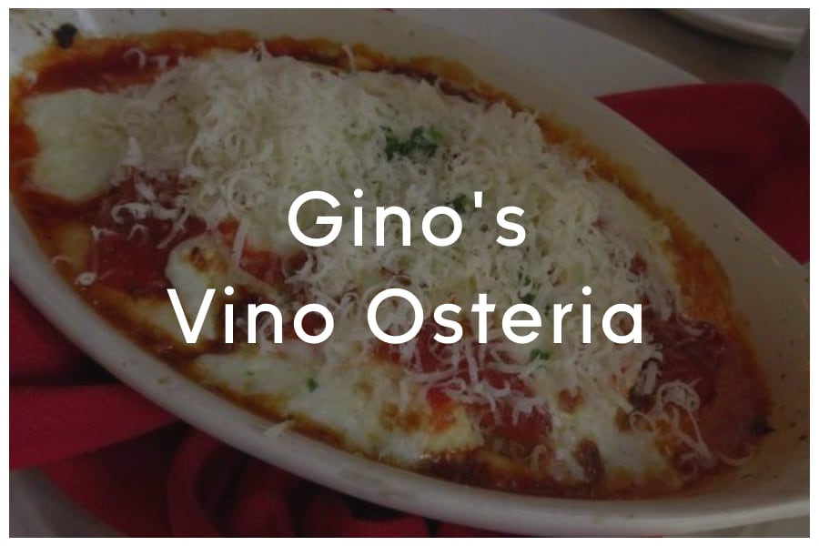 <span>Gino's Vino Osteria<br><br>1239 E 51st Street<br>Austin, TX 78723<br><br>(512) 351-8426</span>