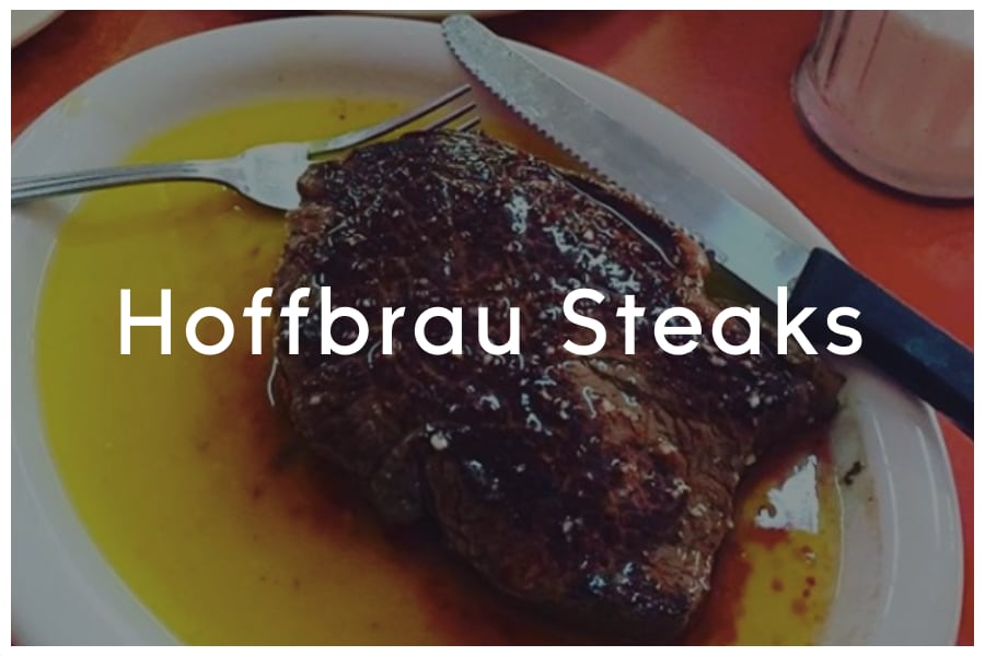 <span>Hoffbrau Steaks<br><br>613 W 6th Street<br>Austin, TX 78701<br><br>(512) 472-0822</span>