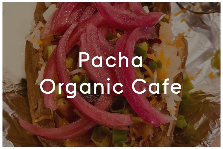 <span>Pacha Organic Cafe<br><br>2915 Guadalupe St Suite A<br>Austin, TX 78705<br><br>(512) 420-8758</span>