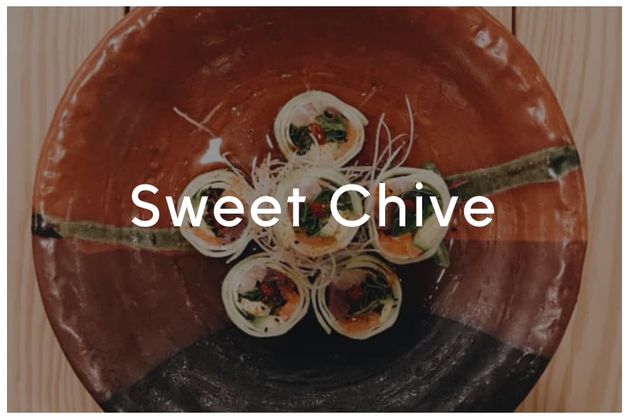 <span>Sweet Chive<br><br>2515 E Cesar Chavez Street<br>Austin, TX 78702<br><br>(512) 394-5557</span>