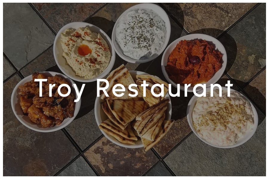 <span>Troy Restaurant<br><br>8105 Mesa Drive<br>Austin, TX 78759<br><br>(512) 897-2860</span>